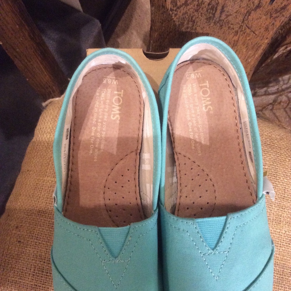 Toms Classic Alpargata Canvas Turquoise NWT - Picture 5 of 8